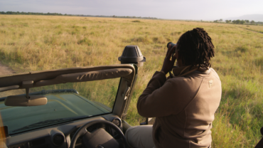 female safari guide in Kenya